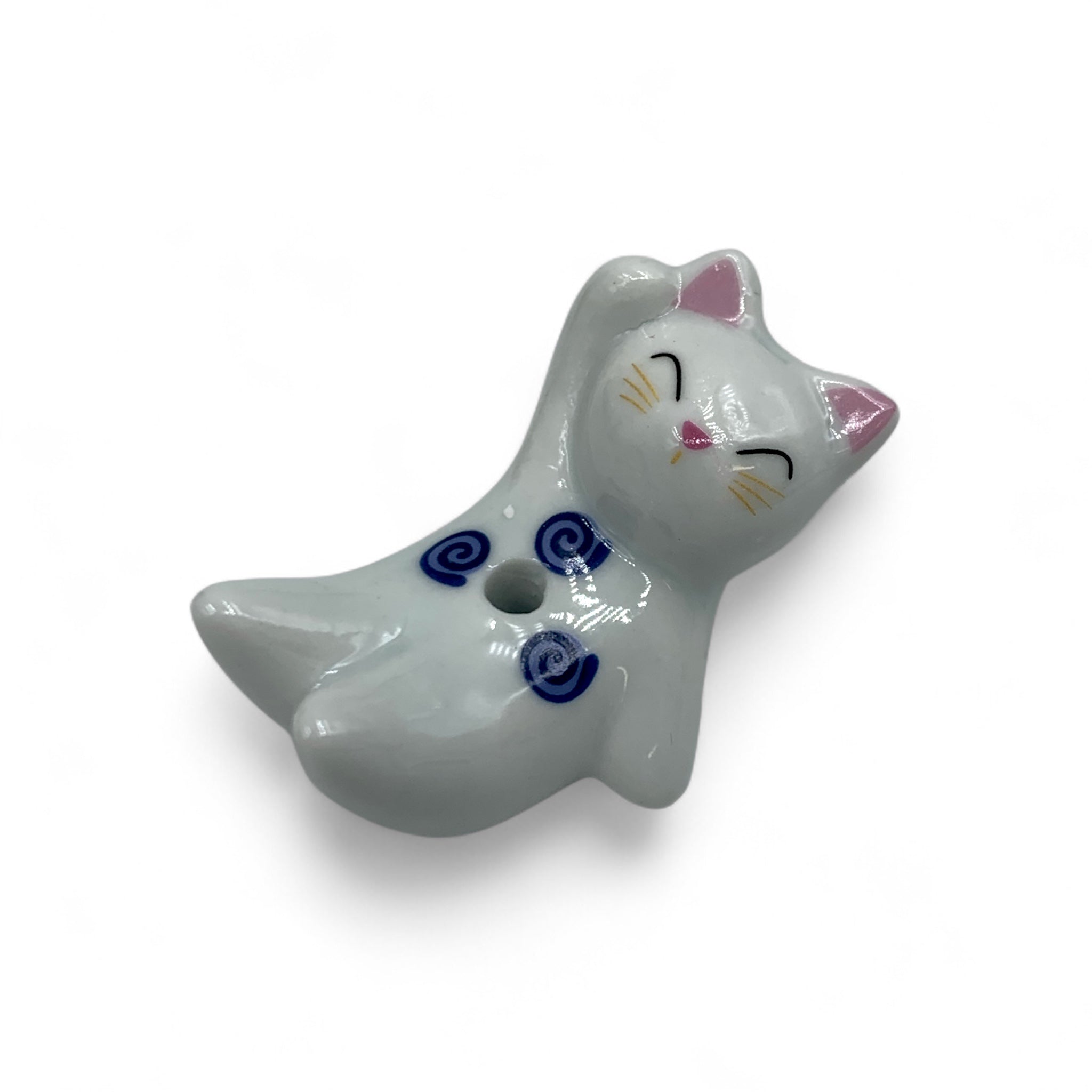Incense Holder - Ceramic Cat Waving $15